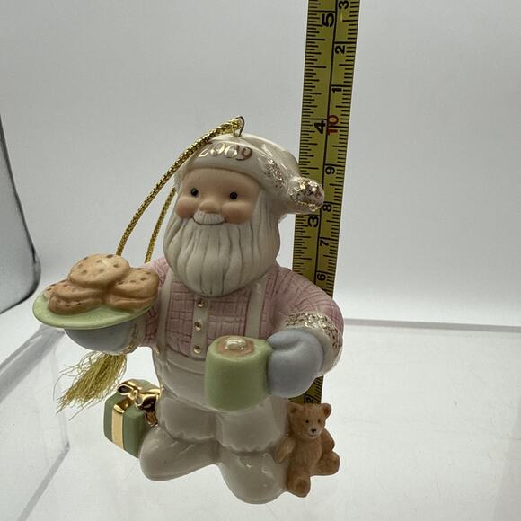 LENOX 2009 Annual SANTA ORNAMENT SANTA'S MIDNIGHT SNACK - Picture 6 of 9